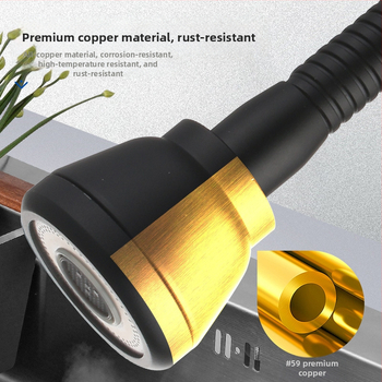 Kuhinjska slavina od bakra, model 88, prilagodljiva, moderni minimalistički dizajn