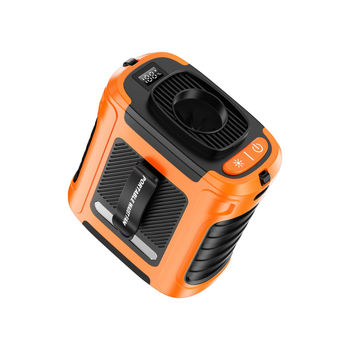 Vidukļa ventilators ar iebūvētu bateriju, 5 lāpstiņas, brushless motors, 5 ātrumi, LED lukturis, Power Bank