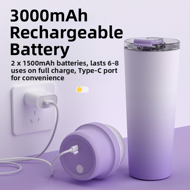 Чаша за изцеждане на сок с изолация и вградена батерия, 60W, капацитет 601–800 мл, 22 001 RPM и повече