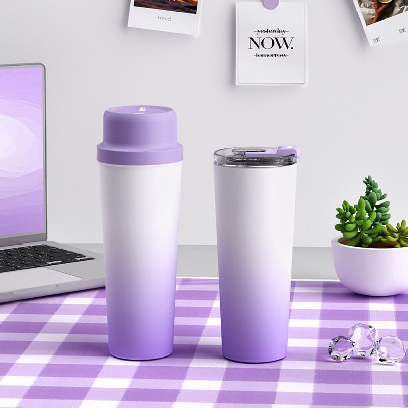 Hőszigetelt gyümölcslé készítő pohár beépített akkumulátorral, 60W, kapacitás 601–800 ml, 22 001 RPM fölött