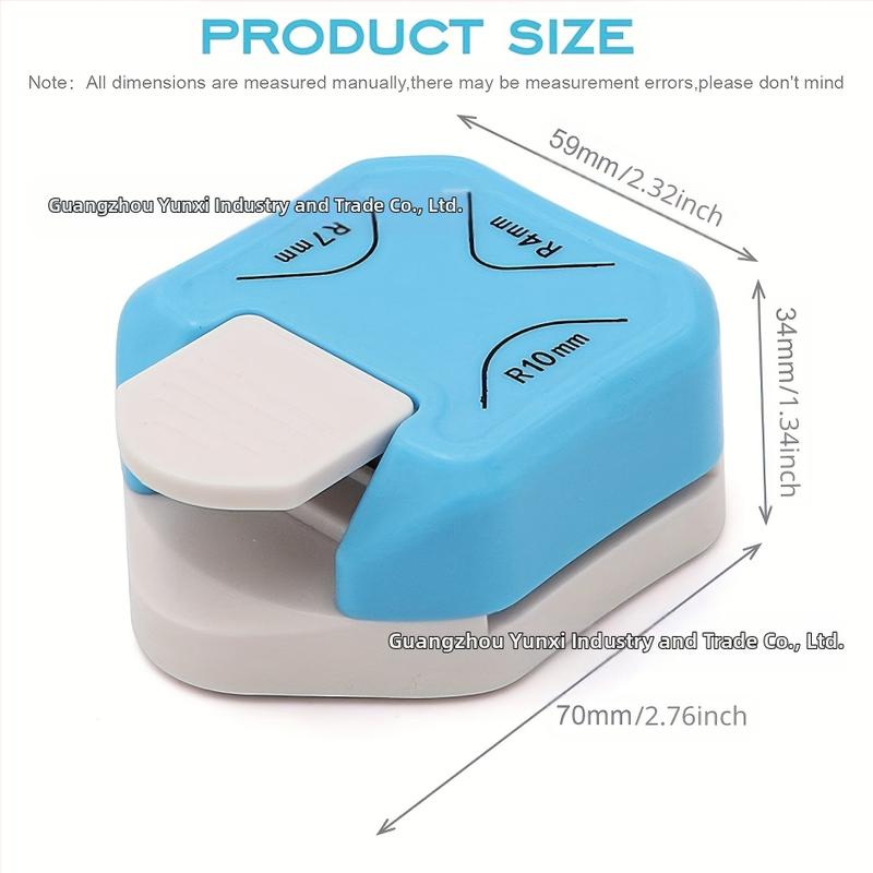 Уред за заобляне на ъгли и скосени ръбове, модели R4/R7/R10, пластмасов корпус, за рязане