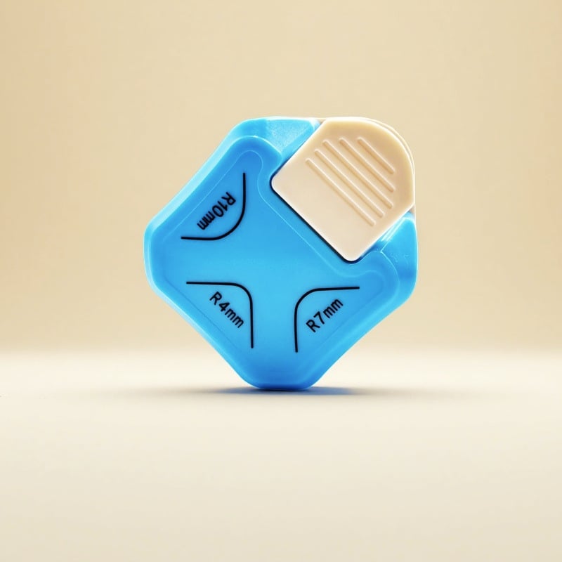 Tăietor pentru colțuri rotunde și tăietor înclinat, modele R4/R7/R10, din plastic