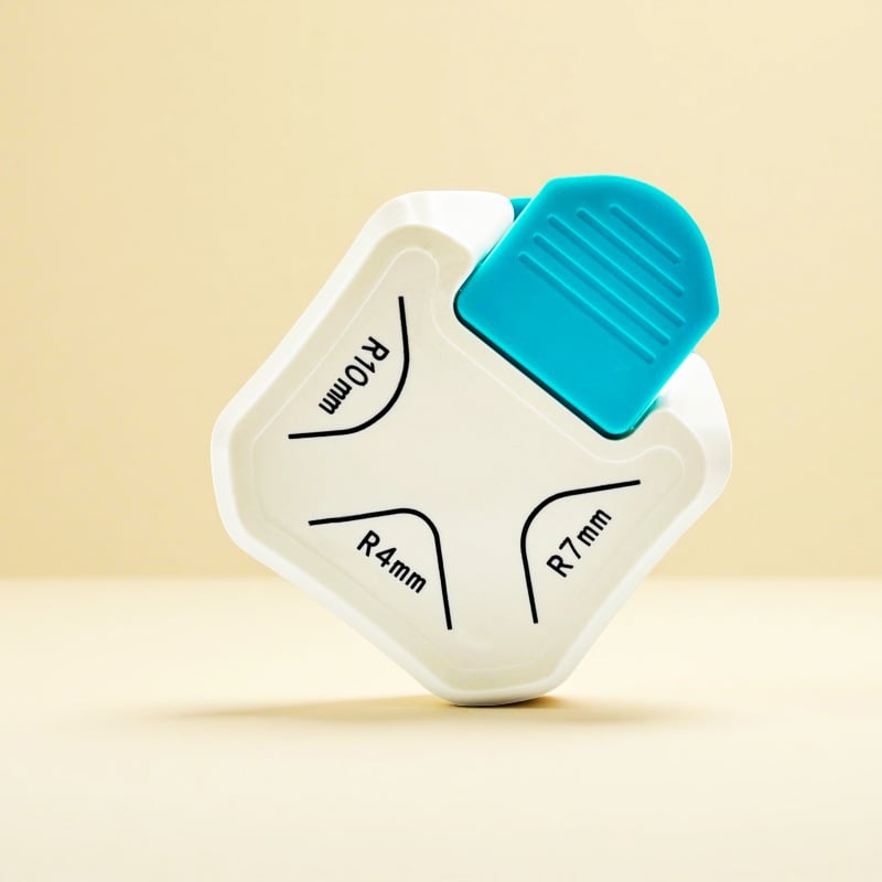 Tăietor pentru colțuri rotunde și tăietor înclinat, modele R4/R7/R10, din plastic