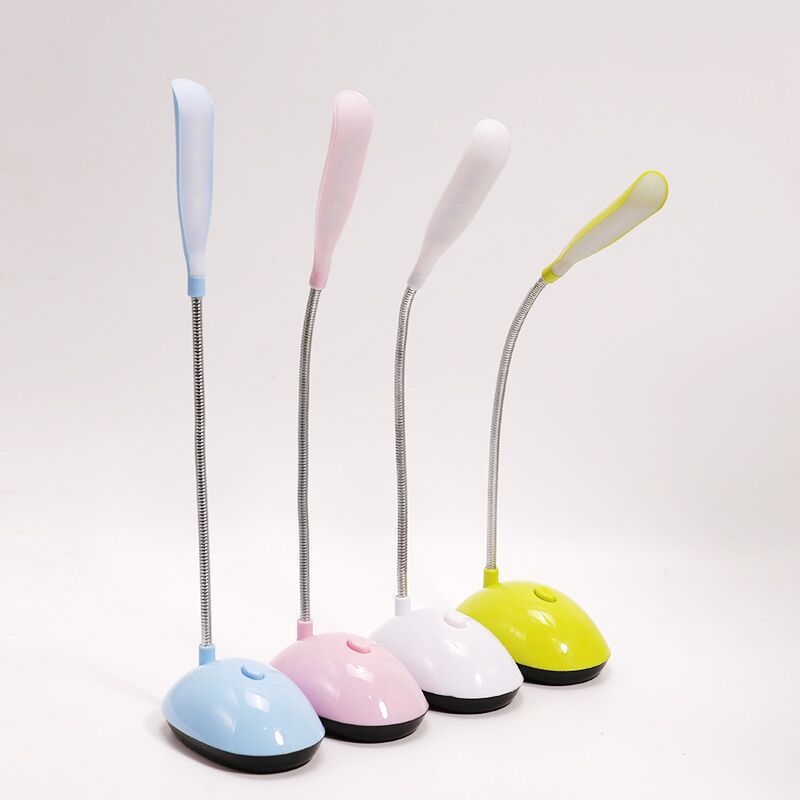 Lampă LED mică pentru carte - lampă de birou pliabilă, alimentare cu baterie, iluminare de bază, abajur din plastic, tensiune până la 36V