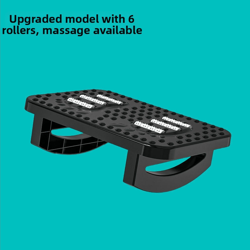 Υποπόδιο ποδιού κάτω από το γραφείο — εργονομικό πλαστικό υποπόδιο, απλός μοντέρνος σχεδιασμός, μη αναδιπλώνεται, χωρίς εξατομίκευση