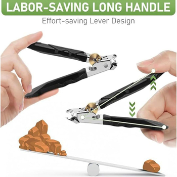 Νυχοκοπτικά από ανοξείδωτο ατσάλι, δύο τεμάχια, άνοιγμα 180°, ευρύ στόμιο, διπλή διαμόρφωση κοπής: κεκλιμένο και ίσιο