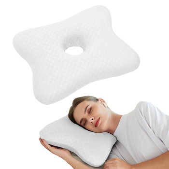 Jastučić za uši za bočni san, U-oblik, navlaka od čiste pamuka, punilo od poliester vlakana, pogodno za ranu trudnoću, mogućnost prilagodbe proizvodnje