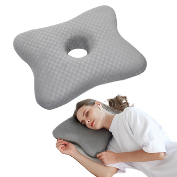 Μαξιλάρι αυτιών για ύπνο με πλάγια θέση, σχήμα U, κάλυμμα από καθαρό βαμβάκι, γέμισμα πολυεστερικής ίνας, κατάλληλο για πρώιμη εγκυμοσύνη, εξατομίκευση διαθέσιμη
