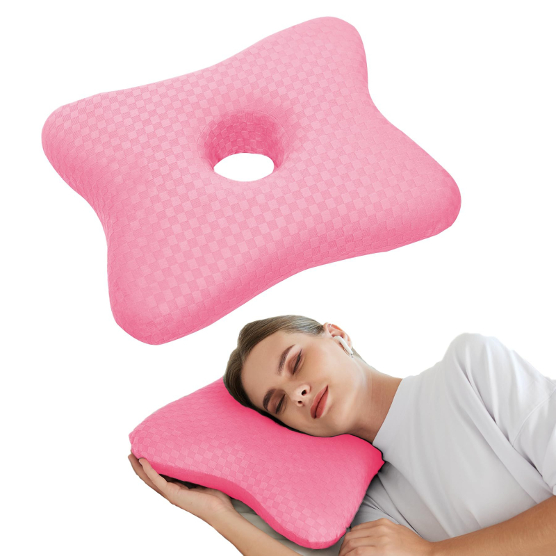 Jastučić za uši za bočni san, U-oblik, navlaka od čiste pamuka, punilo od poliester vlakana, pogodno za ranu trudnoću, mogućnost prilagodbe proizvodnje