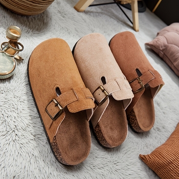 Elegantas kaķu čības ar auduma augšpusu un PVC zoli, plakana papēža, Ziemas 2022