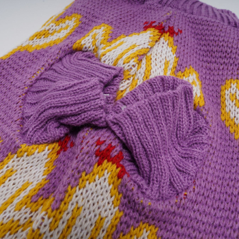 Πουλόβερ για σκύλους, ακρυλικό ύλικό, βρετανικό στυλ, πλεκτός σχεδιασμός, ενιαία εφαρμογή