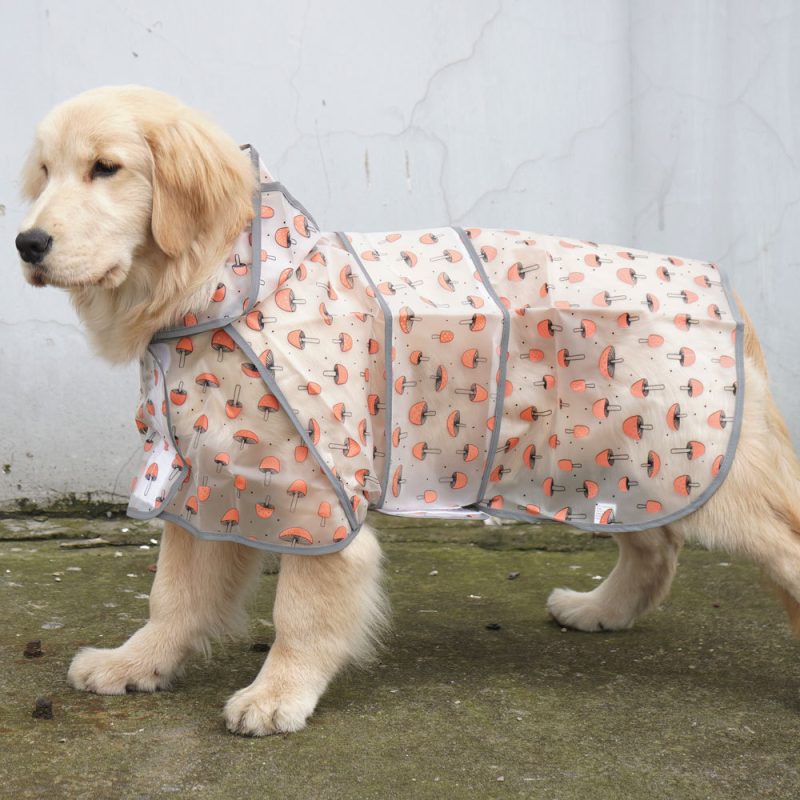 TPU suņa lietus jaka - atstarojoša, ārējai lietošanai, universāls mājdzīvnieku apģērbs, brīvā laika stils