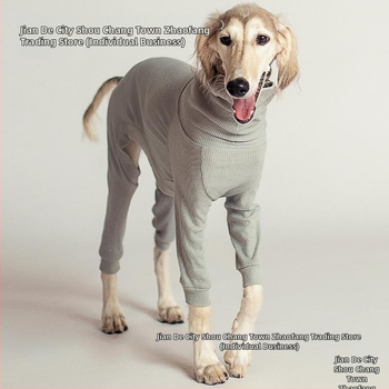 Ρούχα σκύλου για φθινοπωρινό-χειμερινό ζέσταμα, με ψηλό λαιμό, τετράποδη βάση, με επένδυση από βαμβάκι