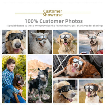 Γυαλιά σκύλου NAMSAN, PC+TPU, βρετανικού στυλ, ανθεκτικά στον άνεμο και προστασία από τον ήλιο