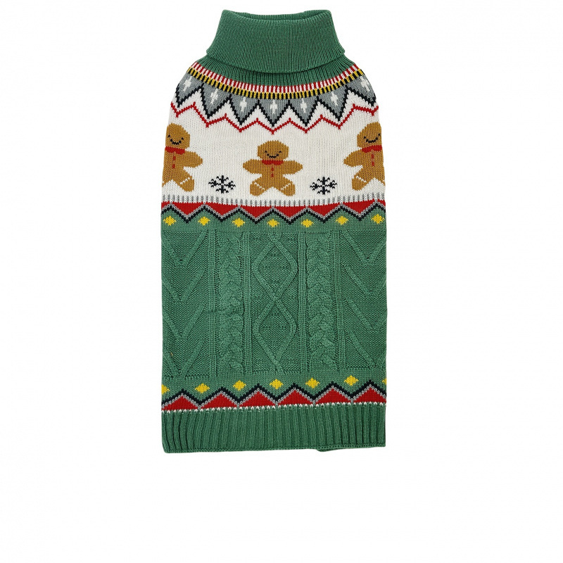 Mājdzīvnieku apģērbs: korāla fleece jaka ar Ziemassvētku motīvu, 2026. gada stil