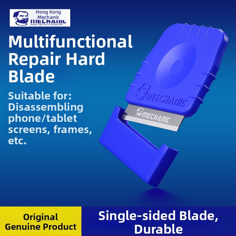Tālruņa ekrāna demontāžas rīks 003 – skrāpers ar asmeni, pacēlāja stienis, demontāžas instruments