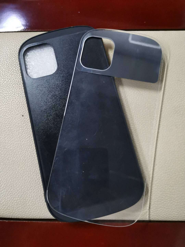 Πλάτη θήκης για iPhone 12/XR με οβάλ καθρέφτη μακιγιάς, TPU+PC, βαμμένη, με δυνατότητα προσαρμογής