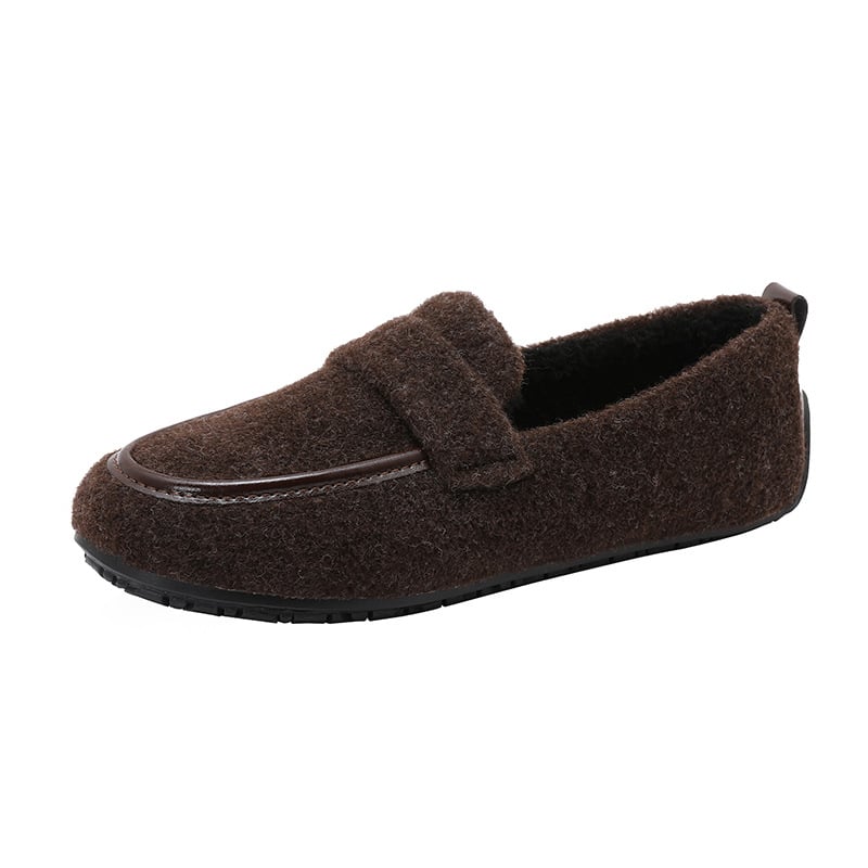 Női téli slip-on papucs Xishi Velvet felsőrésszel, belső műszőrme bélés, alacsony szár, gumírozott talp, koreai stílus