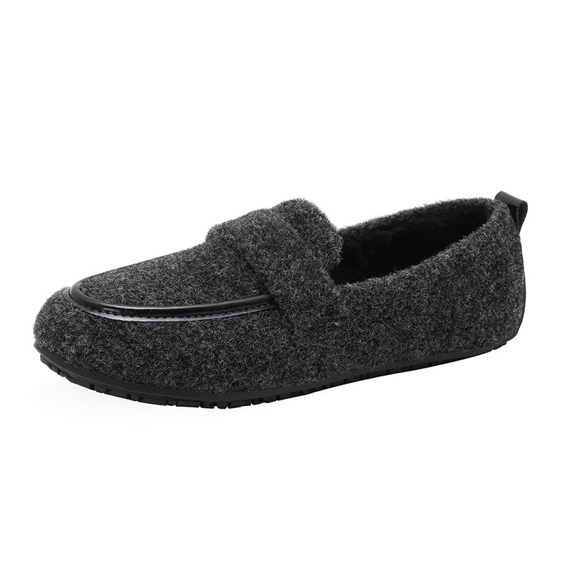 Női téli slip-on papucs Xishi Velvet felsőrésszel, belső műszőrme bélés, alacsony szár, gumírozott talp, koreai stílus