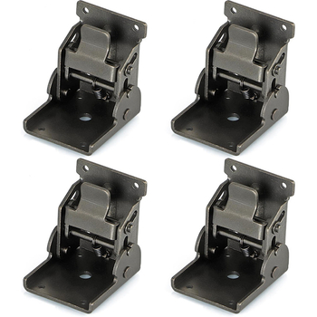 Πτυσσόμενος μεντεσές για σύνδεση ποδιού τραπεζιού από σφυρηλατό σίδηρο, 90° αυτοκλειδόμενος, μοντέρνο μινιμαλιστικό στυλ (Υλικό: Σίδηρος; Φινίρισμα: Ηλεκτροπλακασία; Τύπος: Πτυσσόμενος μεντεσές)