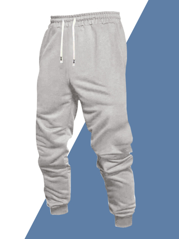 Férfi bokán végződő nadrág, lazán szabott, 9/10 hossz, középső derék, kötőzáras zárás