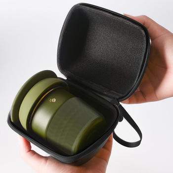 Set cafea pentru infuzie manuală pentru exterior, cu filtru de silicon, kit portabil pentru camping în mașină, calitate premium, personalizare disponibilă