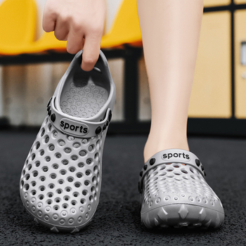 Ανδρικά καλοκαιρινά σανδάλια, slip-on, EVA επάνω και σόλα διαπνοής (EVA επάνω; EVA σόλα; slip-on; διαπνοή; 3 cm ύψος φτέρνας)