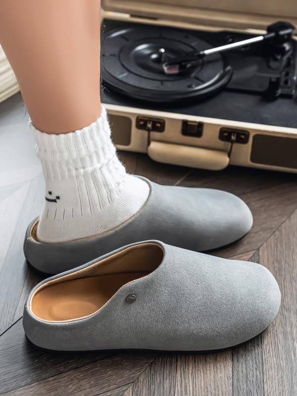 Vīriešu Cap Toe ikdienas Slip-On kurpes, satin velvet augšdaļa, konopju pīta zole, plakana zole