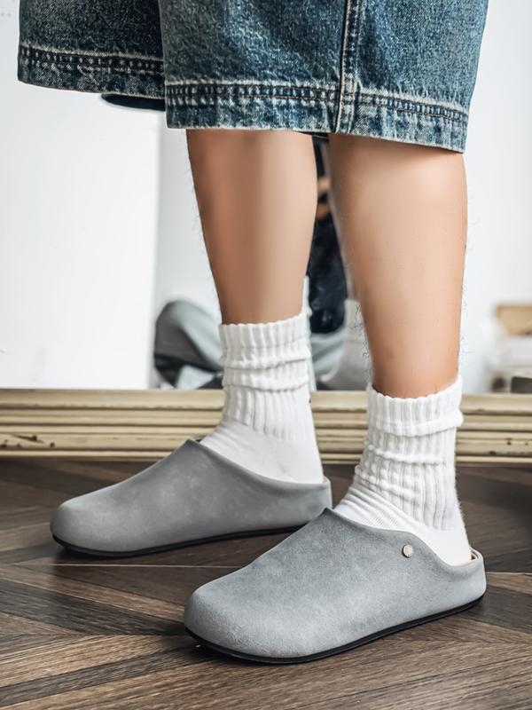 Vīriešu Cap Toe ikdienas Slip-On kurpes, satin velvet augšdaļa, konopju pīta zole, plakana zole