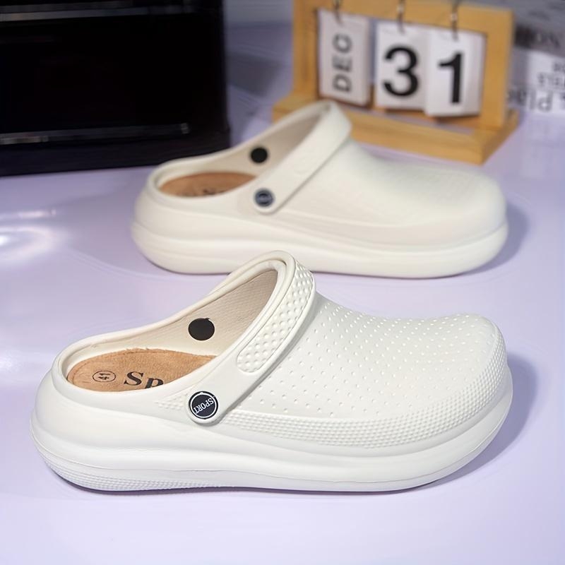 Cap Toe Clogs - Velvet Upper, Hemp Braided Sole, Slip-On, Sports Style, 2024 Spring