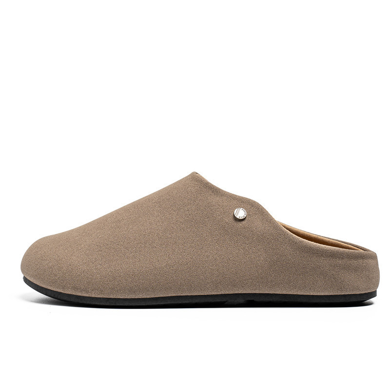 Férfi lélegző slip-on loaferek, kerek orrú, felső rétegű Super Fiber bőrrel és gumí talppal