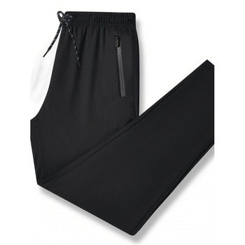 Férfi hosszú sportnadrág fleece belsővel, lazán szabott, elasztikus derekú, Lycra anyagú, négy évszakos viselet