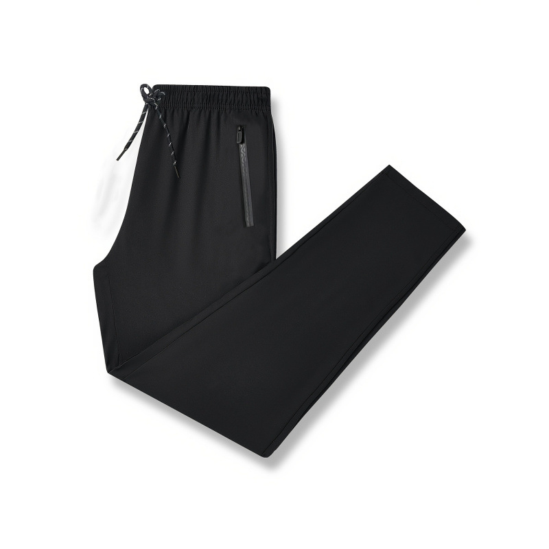 Férfi hosszú sportnadrág fleece belsővel, lazán szabott, elasztikus derekú, Lycra anyagú, négy évszakos viselet