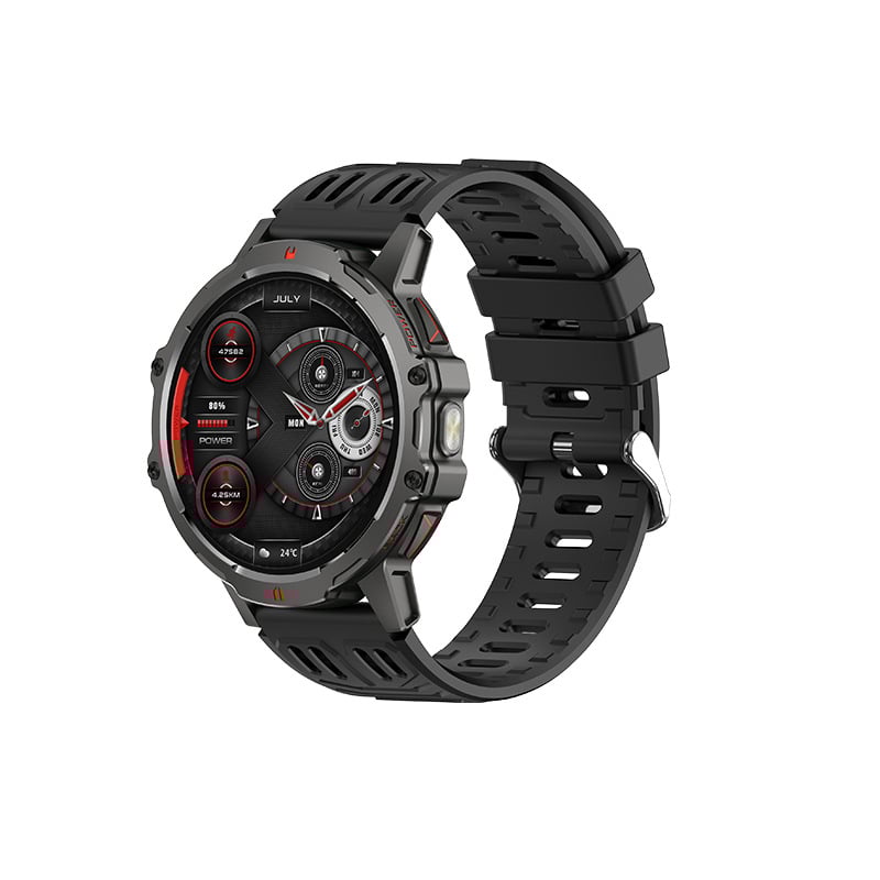 Έξυπνο ρολόι — παρακολούθηση καρδιακού ρυθμού, μέτρηση βημάτων, λήψη φωτογραφιών, IPS οθόνη, αδιάβροχο για καθημερινή χρήση