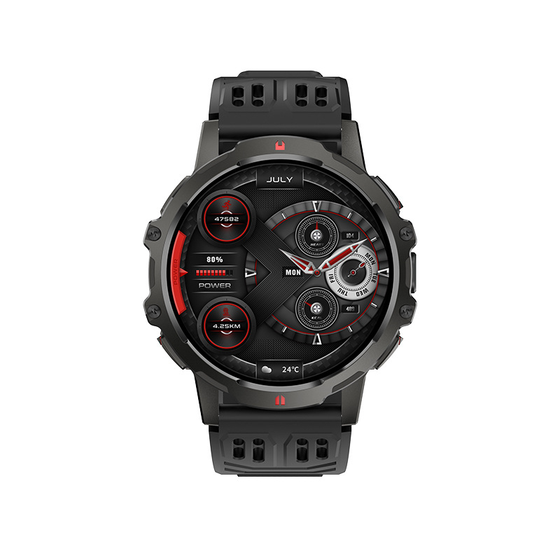 Έξυπνο ρολόι — παρακολούθηση καρδιακού ρυθμού, μέτρηση βημάτων, λήψη φωτογραφιών, IPS οθόνη, αδιάβροχο για καθημερινή χρήση