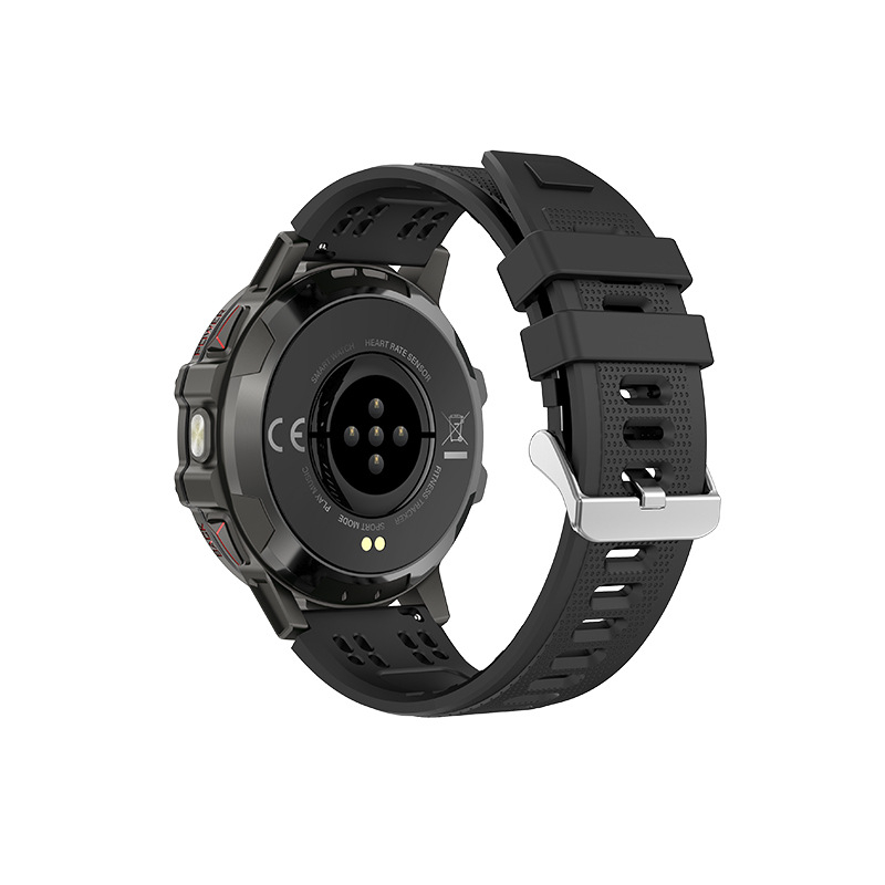 Έξυπνο ρολόι — παρακολούθηση καρδιακού ρυθμού, μέτρηση βημάτων, λήψη φωτογραφιών, IPS οθόνη, αδιάβροχο για καθημερινή χρήση