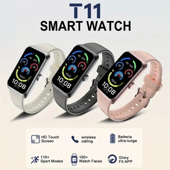 T11 εξωτερικό αθλητικό smartwatch: παρακολούθηση καρδιακού ρυθμού, μετρητής βημάτων, παρακολούθηση ύπνου, κλήσεις Bluetooth, συμβατό με iOS