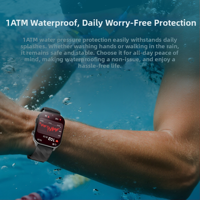 LC211 GPS inteligentné hodinky s dynamickým meraním srdcového tepu, sledovanie spánku a detekcia kyslíka v krvi, odolné voči vode pre plávanie