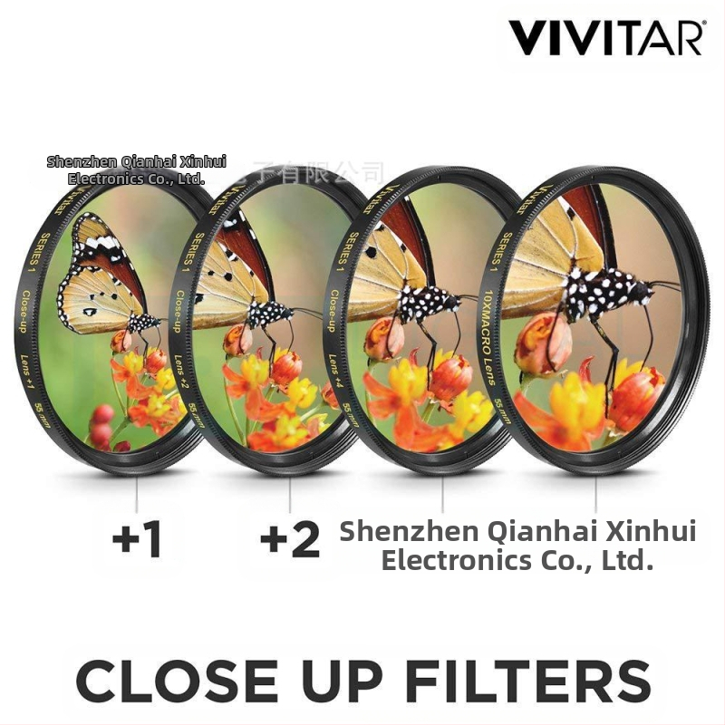 Комплект филтри за DSLR обектив, 15 в 1; 0.45x широкоъгълен обектив; макро близкофокусен обектив; мултислойно UV покритие; съвместим с байонети 52/55/58/62/67/72/77/82 мм