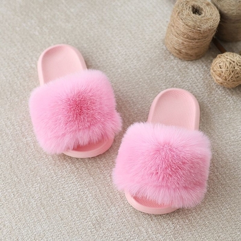 Bērnu Cap Toe čības ar pūkainu iekšējumu, pretslīdējoša EVA zole, kokvilnas augšdaļa, zoles biezums 0–3 cm, pavasaris 2024