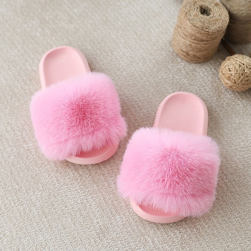 Bērnu Cap Toe čības ar pūkainu iekšējumu, pretslīdējoša EVA zole, kokvilnas augšdaļa, zoles biezums 0–3 cm, pavasaris 2024