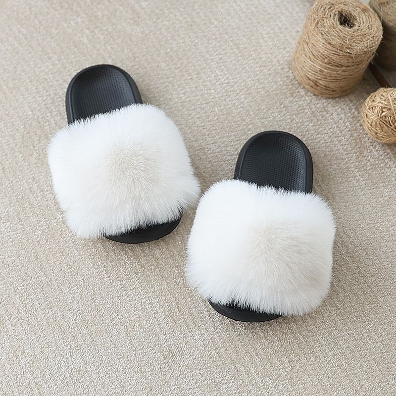 Bērnu Cap Toe čības ar pūkainu iekšējumu, pretslīdējoša EVA zole, kokvilnas augšdaļa, zoles biezums 0–3 cm, pavasaris 2024