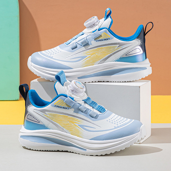 Αθλητικά παπούτσια για αγόρια με περιστροφικό κούμπωμα, άνω από τεχνητό δέρμα, αντιολισθητικά και ανθεκτικά, σόλα MD