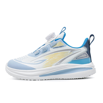 Αθλητικά παπούτσια για αγόρια με περιστροφικό κούμπωμα, άνω από τεχνητό δέρμα, αντιολισθητικά και ανθεκτικά, σόλα MD