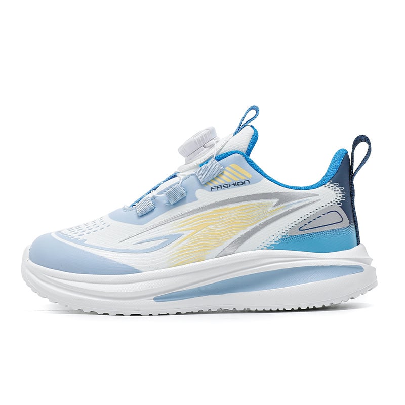 Αθλητικά παπούτσια για αγόρια με περιστροφικό κούμπωμα, άνω από τεχνητό δέρμα, αντιολισθητικά και ανθεκτικά, σόλα MD