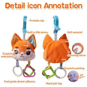 Allthink Μαλακό Κρεμαστό Καθρεφάκι για Νεογνά – Παιχνίδι για Κρεβάτι και Καρότσι, Άνεση, Οπτική Ανάπτυξη, Συντονισμός Χεριών-Ματιών