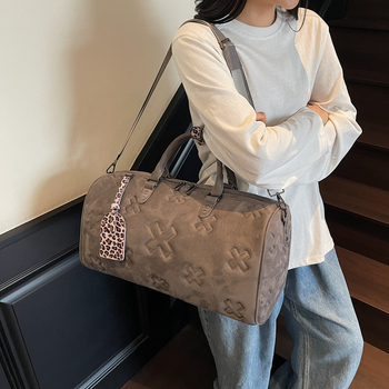 Geantă de voiaj din PU, piele artificială moale, capacitate 36–55L, unisex, respirabilă, rezistentă la uzură, rezistentă la apă, căptușeală din poliester