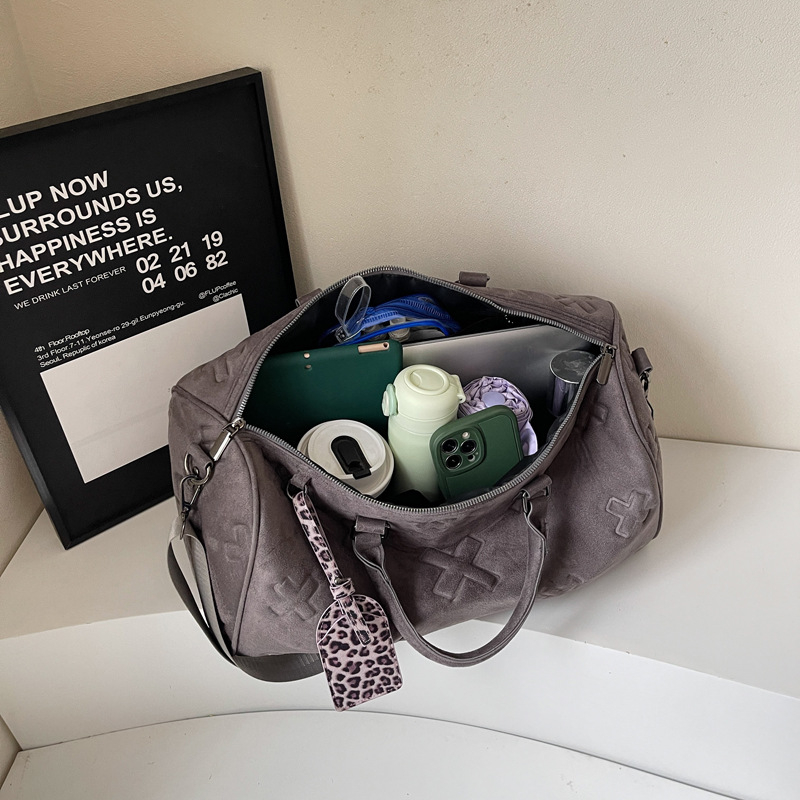 Geantă de voiaj din PU, piele artificială moale, capacitate 36–55L, unisex, respirabilă, rezistentă la uzură, rezistentă la apă, căptușeală din poliester