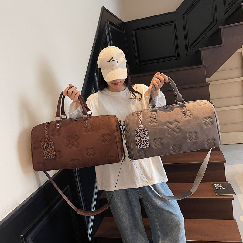 Geantă de voiaj din PU, piele artificială moale, capacitate 36–55L, unisex, respirabilă, rezistentă la uzură, rezistentă la apă, căptușeală din poliester