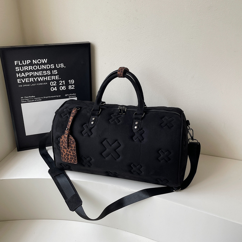 Geantă de voiaj din PU, piele artificială moale, capacitate 36–55L, unisex, respirabilă, rezistentă la uzură, rezistentă la apă, căptușeală din poliester